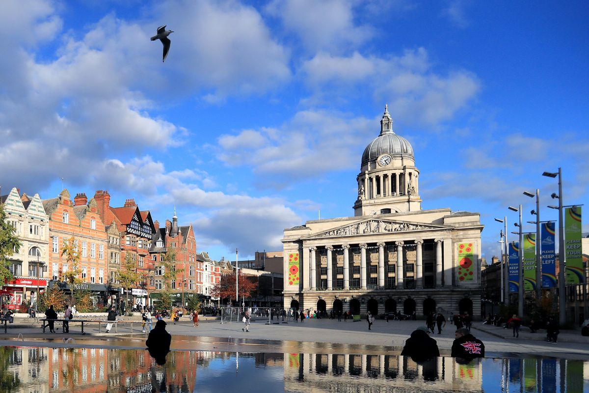 An image of Nottingham city centre