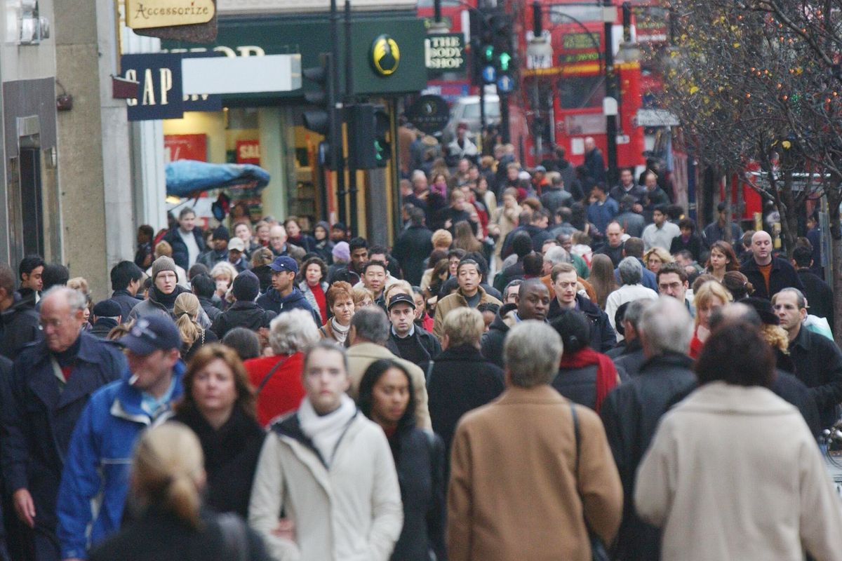An image of shoppers on the high street