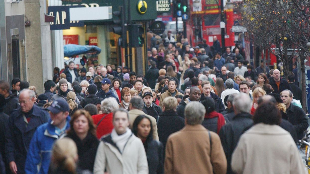 An image of shoppers on the high street