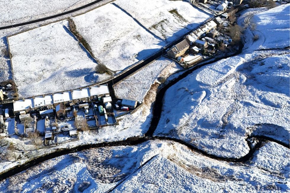 An image of snowfall on January 2