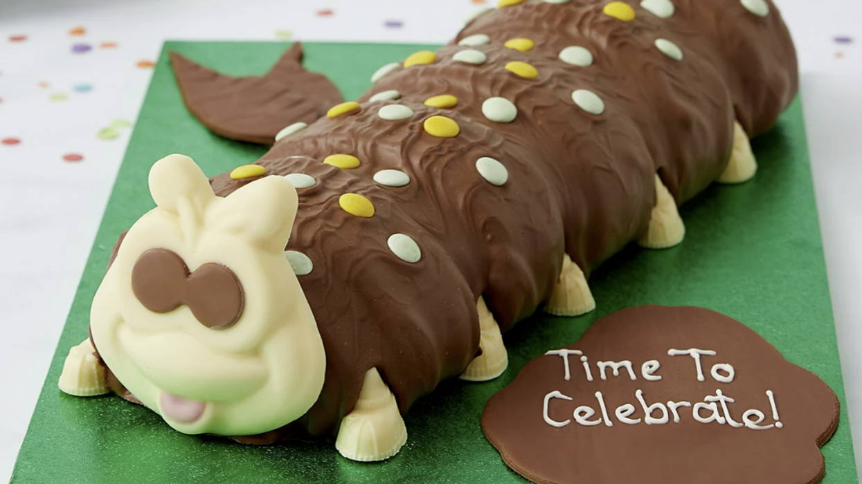 An image of the generic Colin the Caterpillar from Marks and Spencer