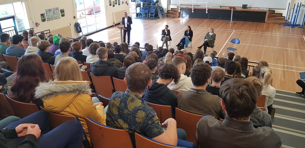 An image of the hustings event