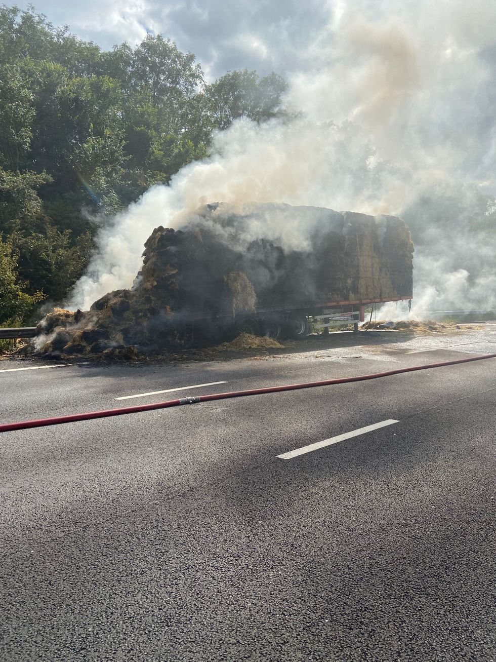 An image of the incident on the M6