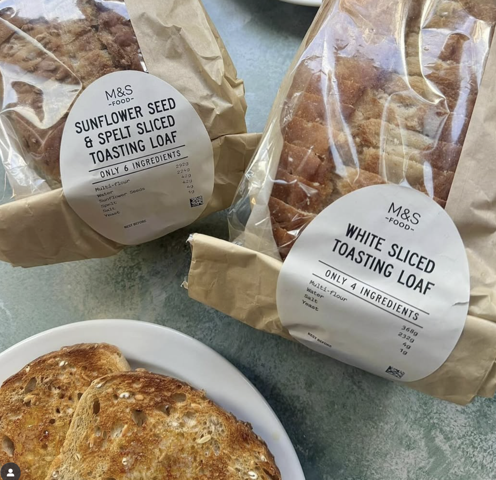 An image of the White Sliced Toasting Loaf/Sunflower Seed and Spelt Sliced Toasting Loaf in their packages