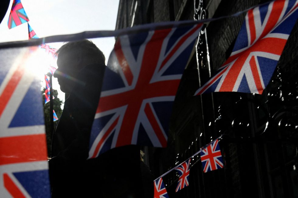 An image of Union flags