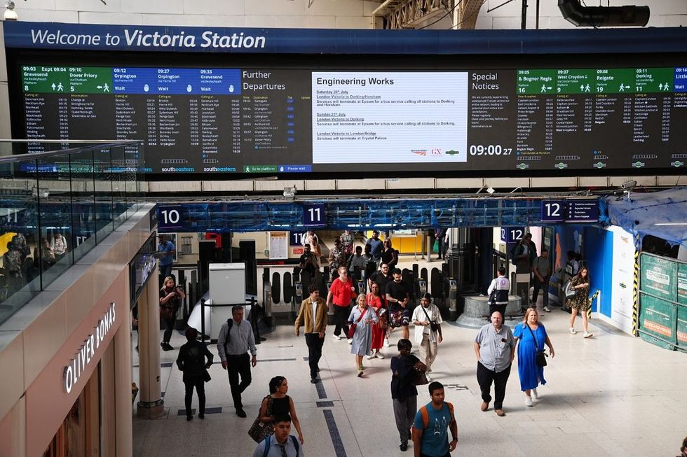 An image of Victoria Station