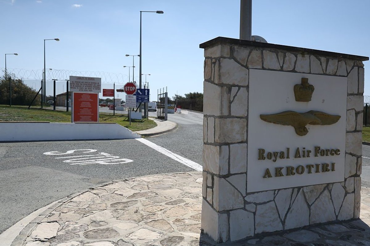 An Iranian drone struck the RAF base