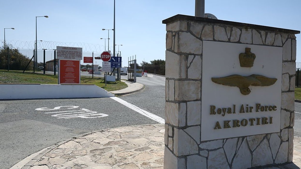An Iranian drone struck the RAF base