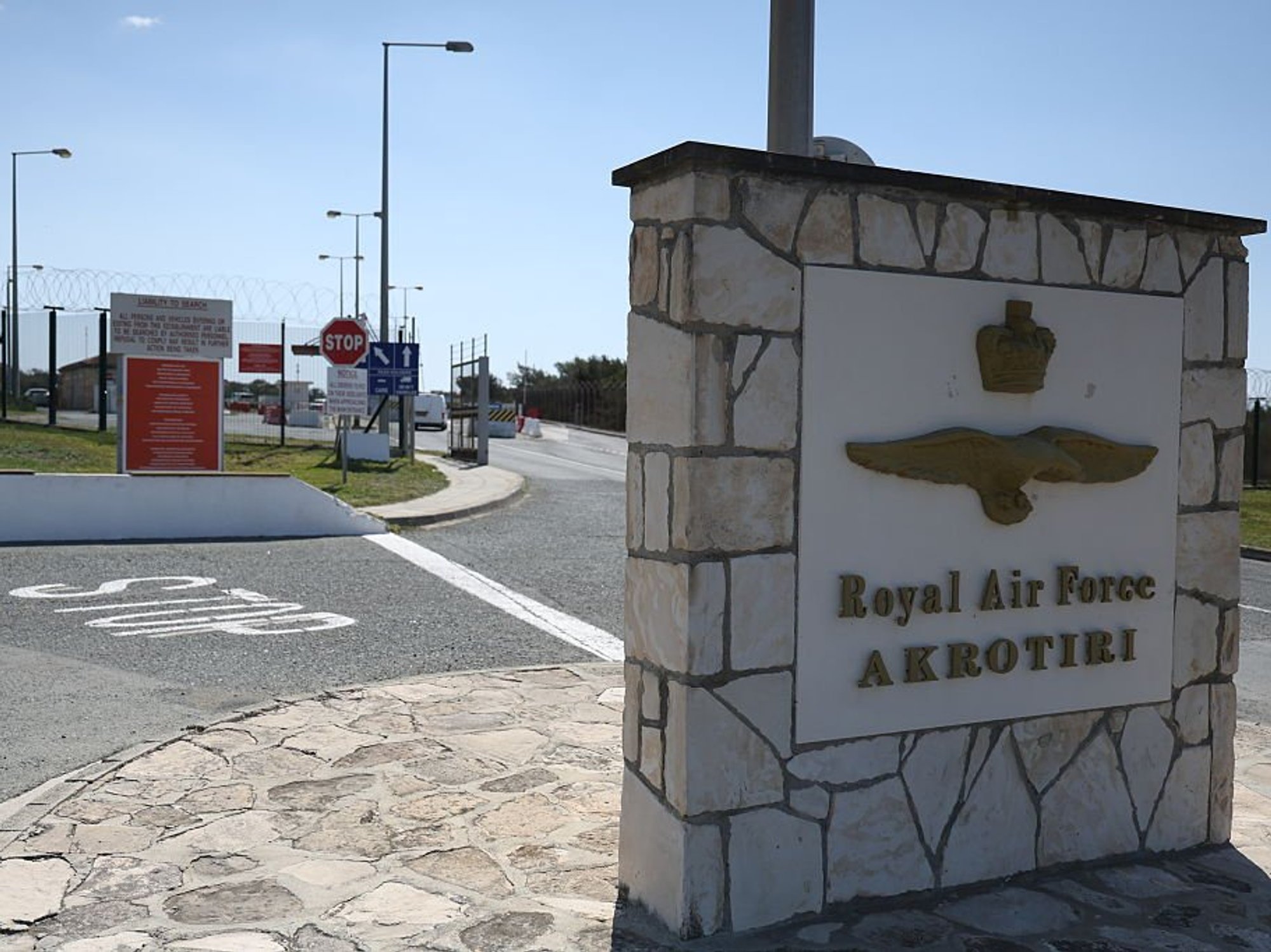 An Iranian drone struck the RAF base