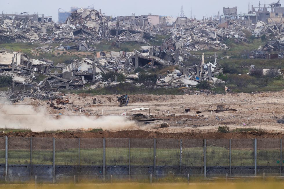 An Israeli tank maneuvers in Gaza\u200b