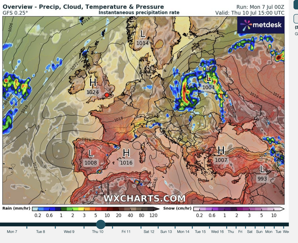 An \u200bAzores High is set to return to Britain