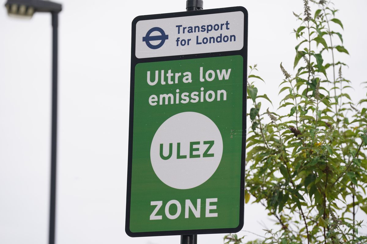 An Ultra Low Emission Zone sign.