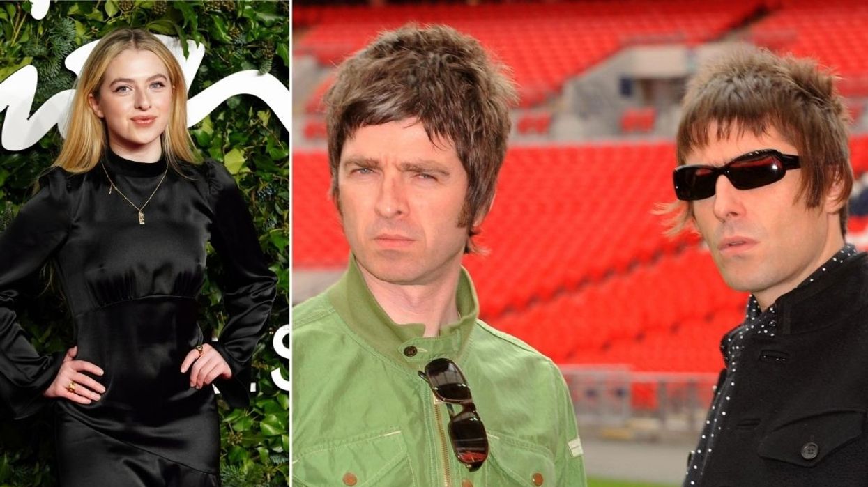 Anais Gallagher, Noel Gallagher and Liam Gallagher