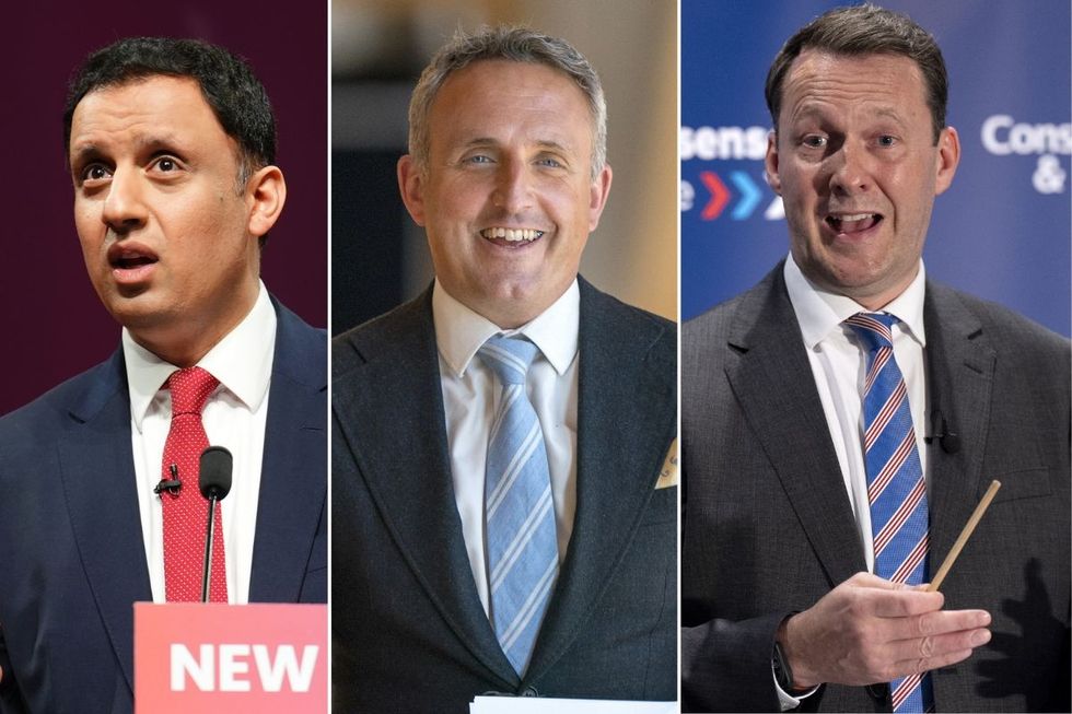 Anas Sarwar, Alex Cole-Hamilton, Russell Findlay