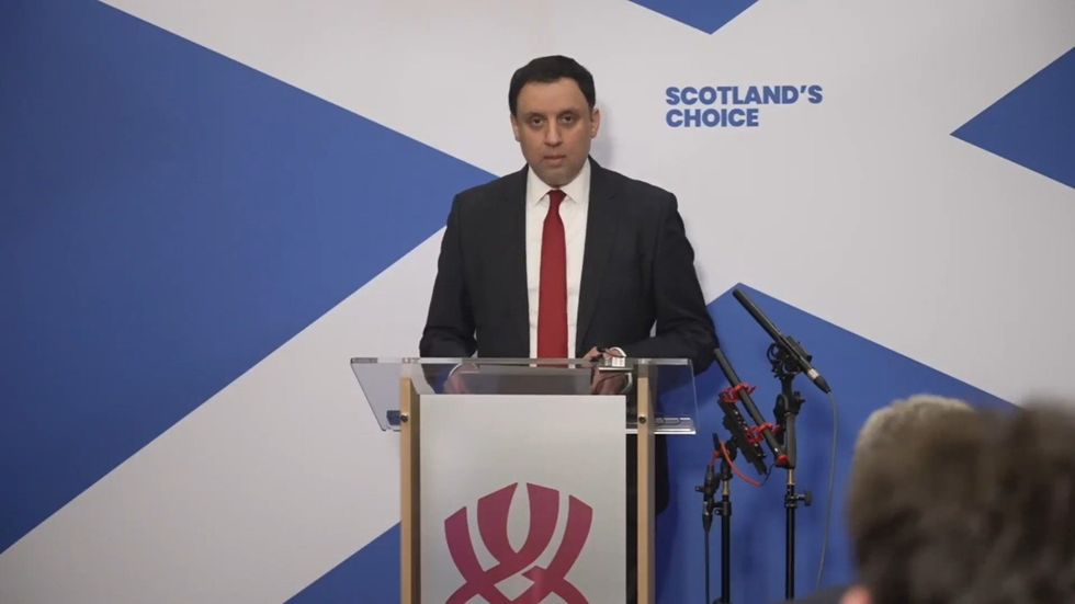 Anas Sarwar held an emergency press conference in Glasgow