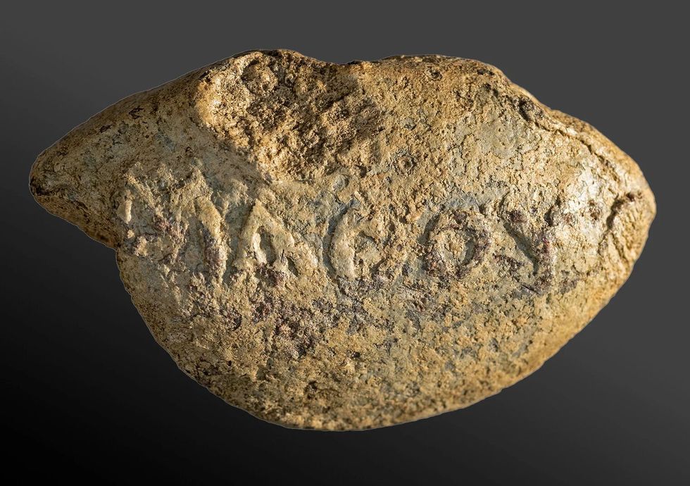 Ancient sling bullet found in Israel