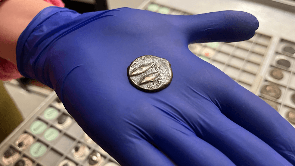 Ancient Spanish coin