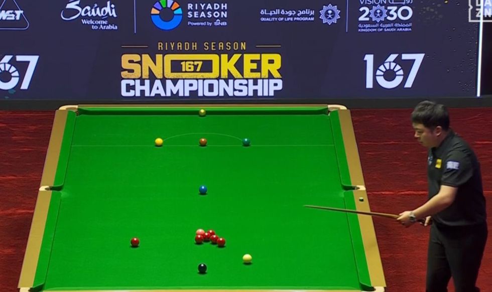 Anda Zhang was doing his best to try and stay focused