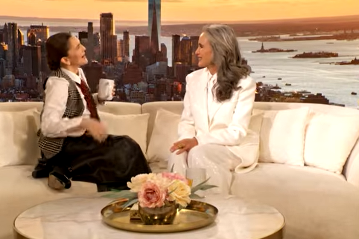 Andie MacDowell and Drew Barrymore