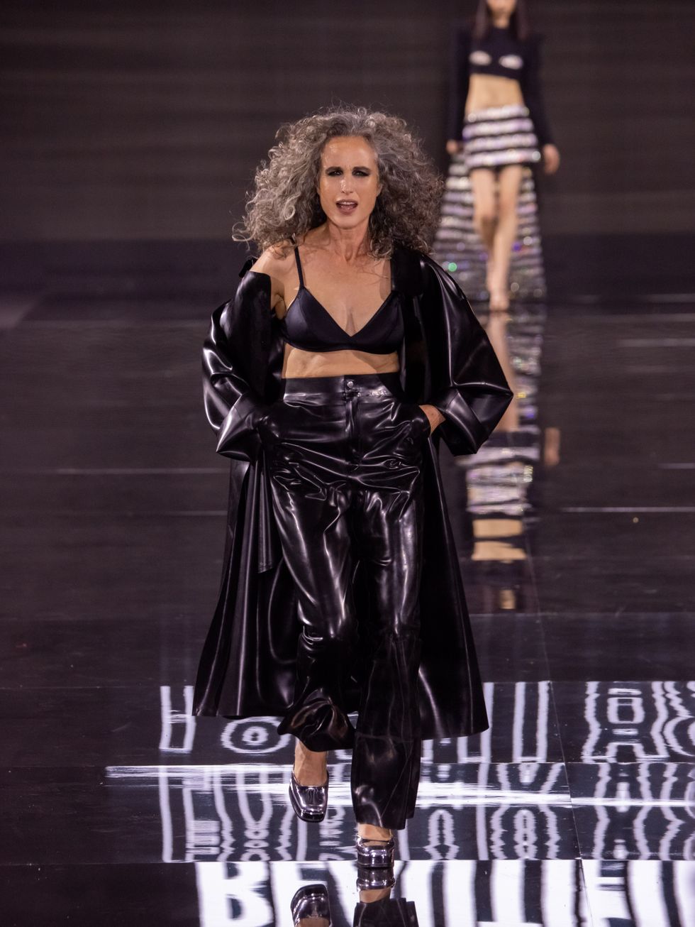 Andie MacDowell Paris Fashion Week