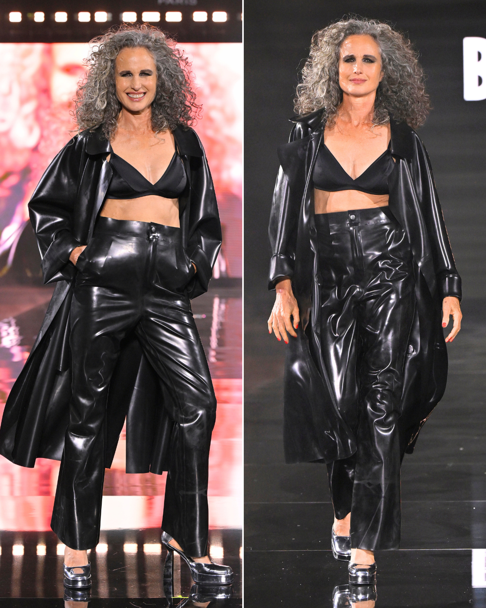 Andie MacDowell Paris Fashion Week