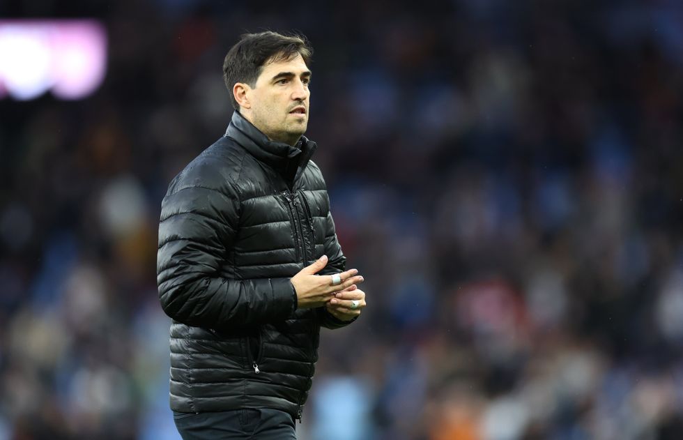 Andoni Iraola at Villa Park
