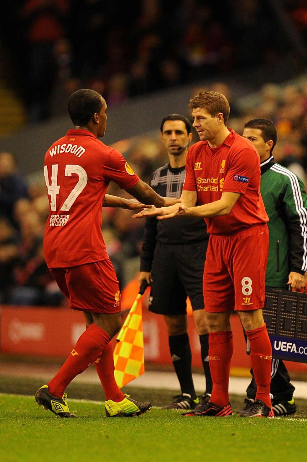 Andre Wisdom, Steven Gerrard