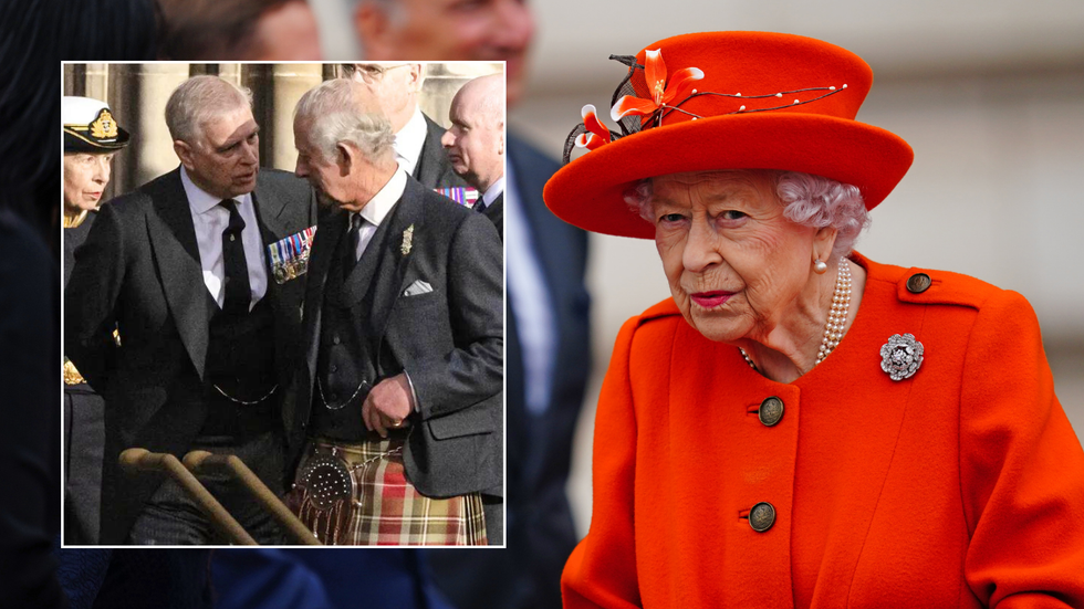 Andrew and Charles/Queen Elizabeth II