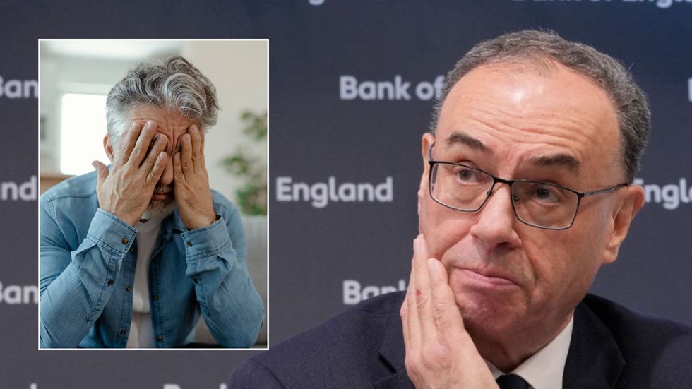 Andrew Bailey and worried man