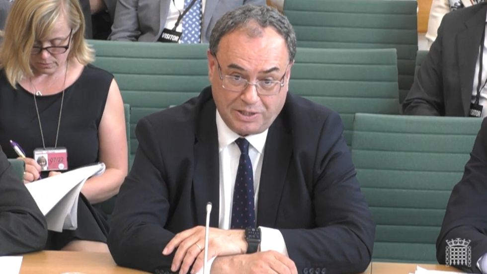 Andrew Bailey, Governor Bank of England.