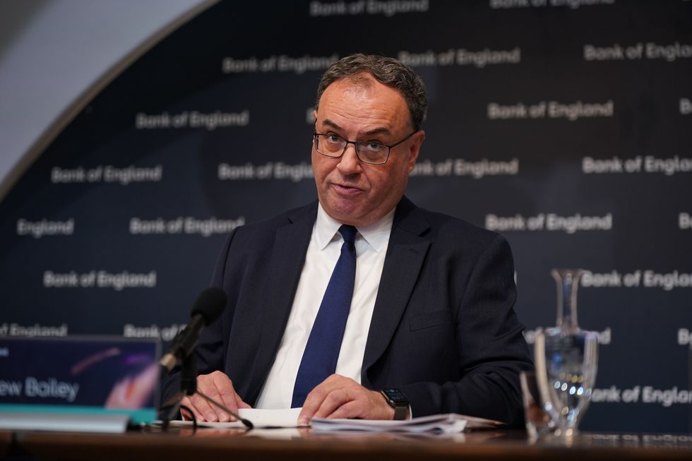 Andrew Bailey, Governor of the Bank of England announced an interest base rate hike