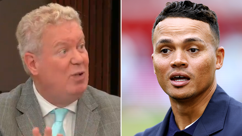 Andrew Eborn and Jermaine Jenas