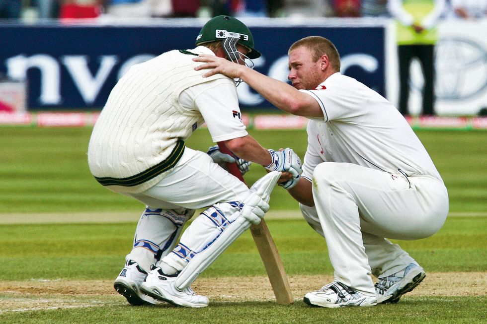 Andrew Flintoff Brett Lee