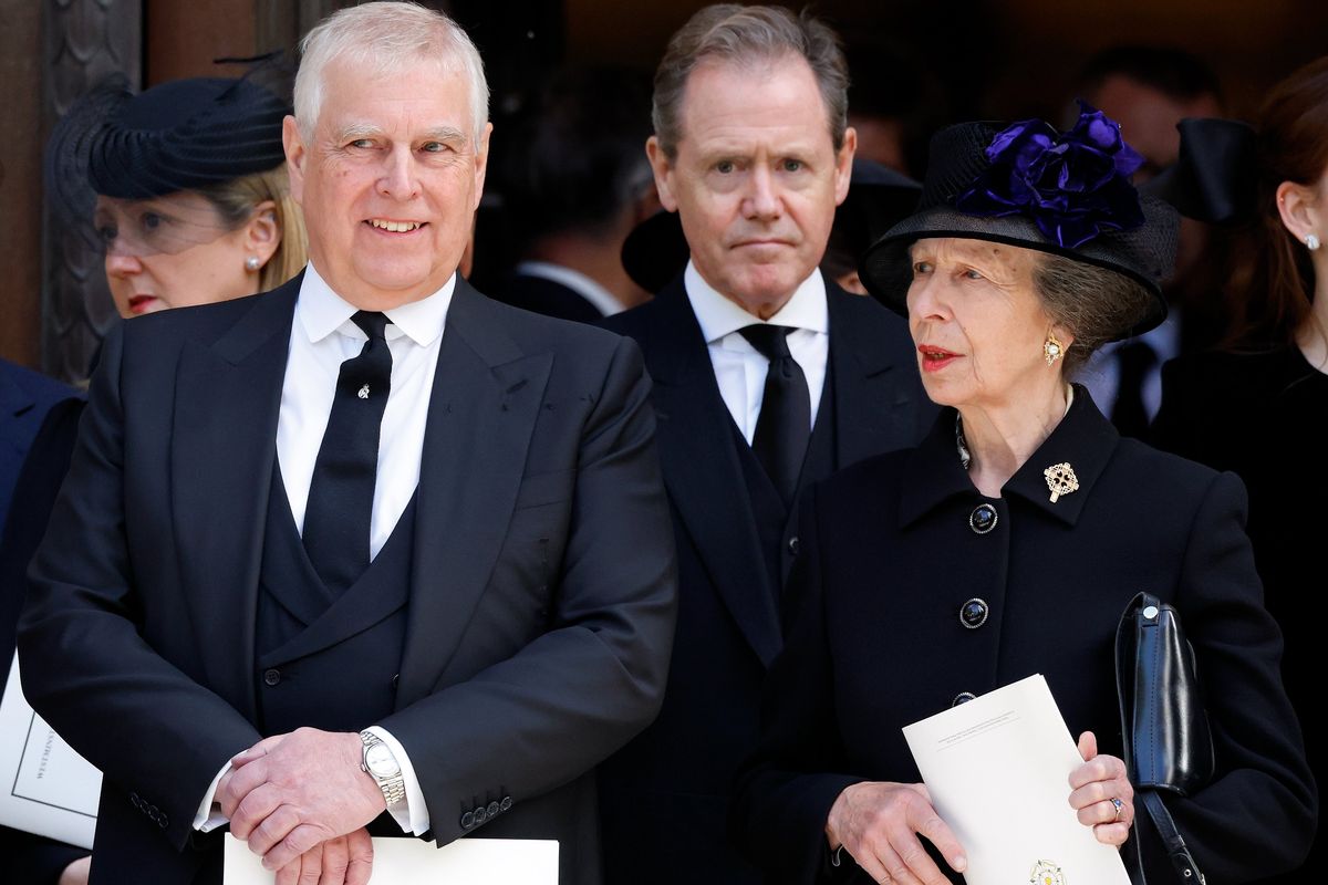 Andrew Mountbatten Windsor and Princess Anne