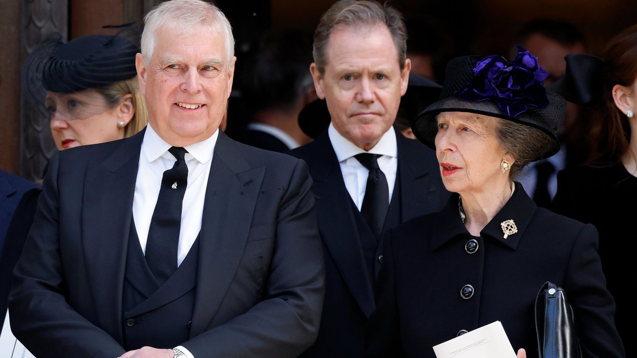 Andrew Mountbatten Windsor and Princess Anne