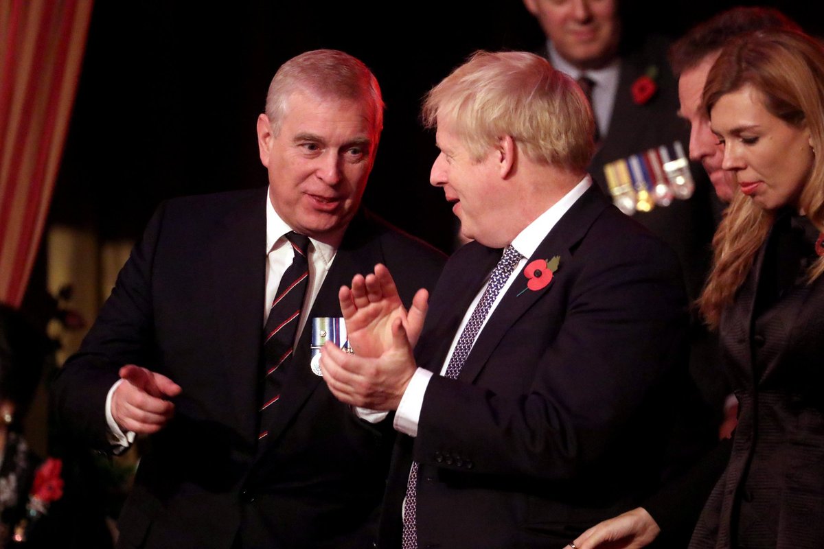 Andrew Mountbatten-Windsor, Boris Johnson