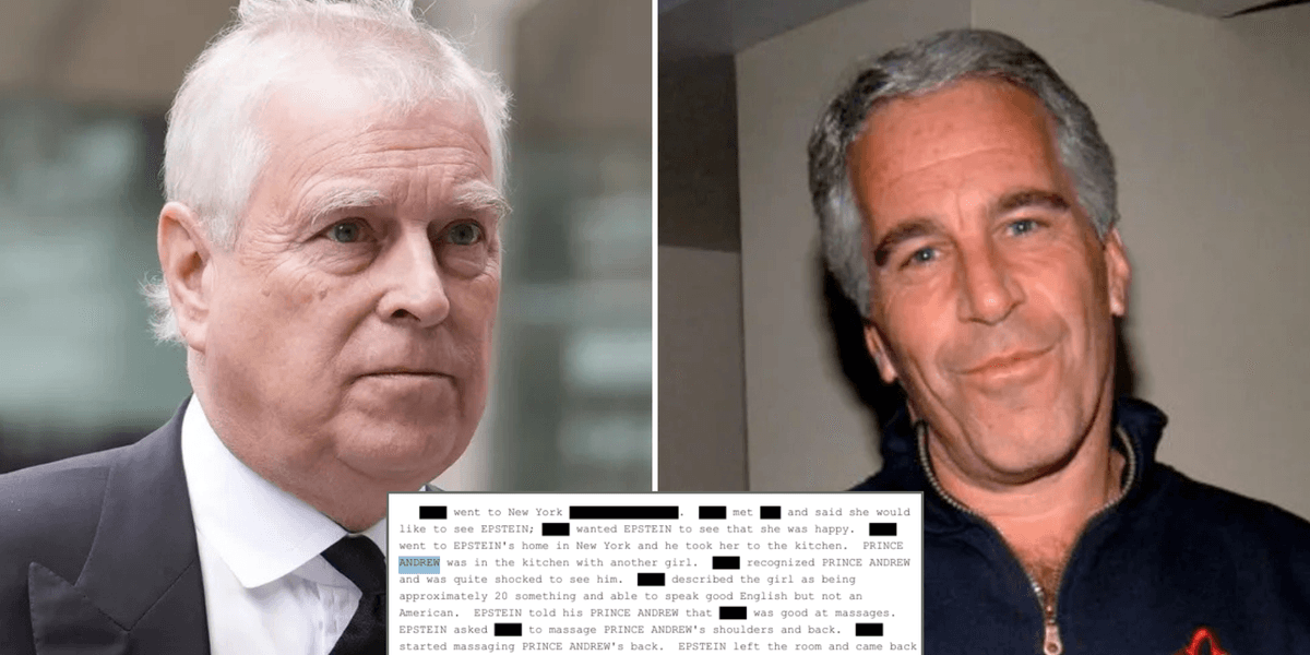 Andrew Mountbatten-Windsor 'swapped massages' with Brazilian model abused by Jeffrey Epstein thumbnail
