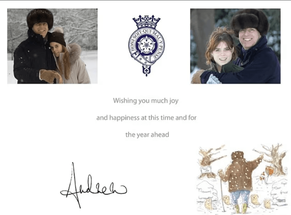 Andrew Mountbatten-Windsor, Princess Beatrice and Princess Eugenie