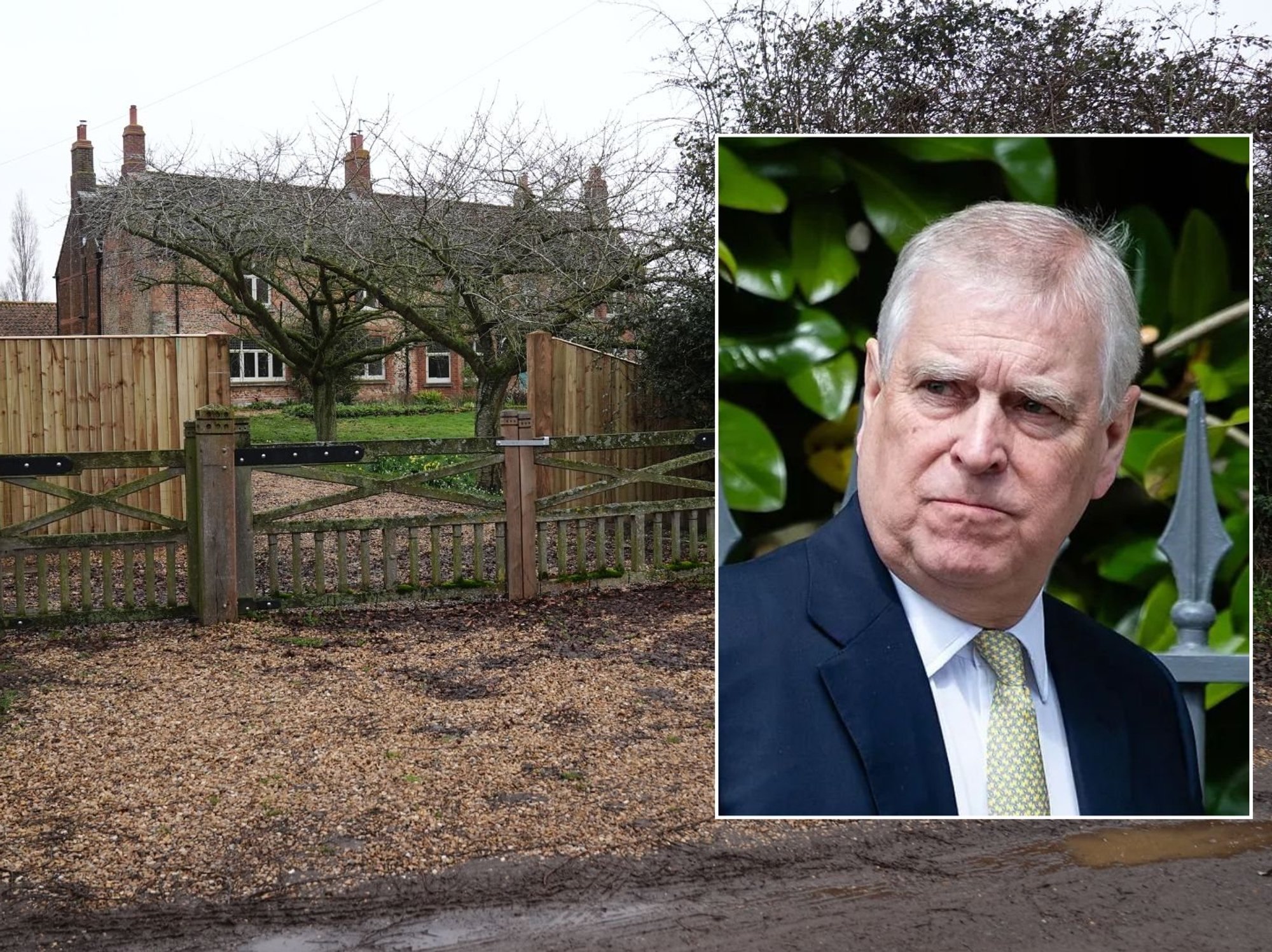 Andrew Mountbatten Windsor's security fence