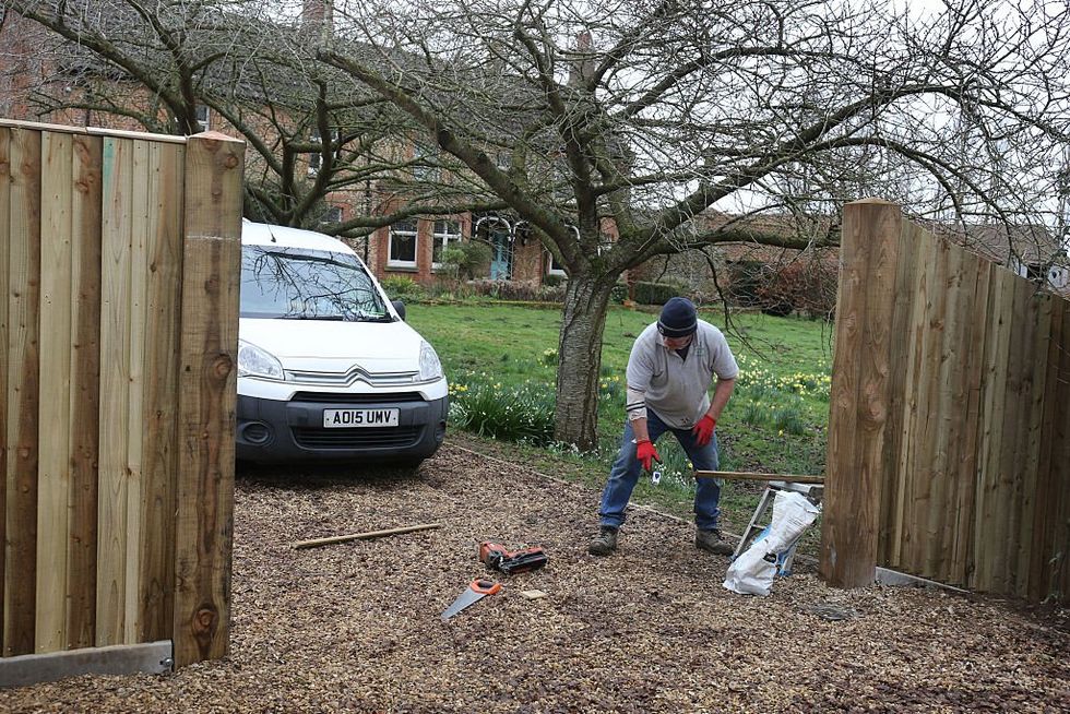 Cerca de segurança Andrew Mountbatten Windsor