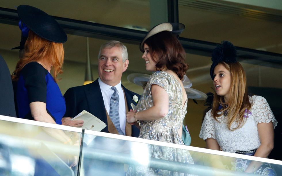 Andrew Mountbatten-Windsor, Sarah Ferguson, Princess Beatrice, Princess Eugenie