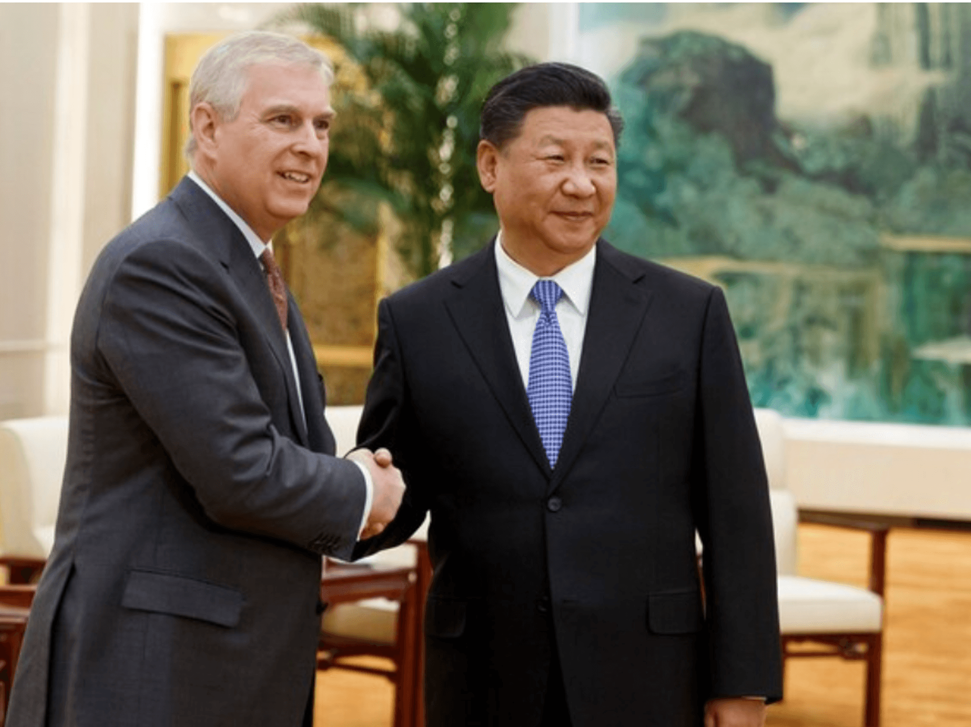 Andrew Mountbatten-Windsor, Xi Jinping