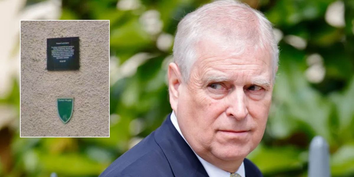 Plaque commemorating Andrew remains on show after nearby display removed Plaque commemorating Andrew remains on show after nearby display removed