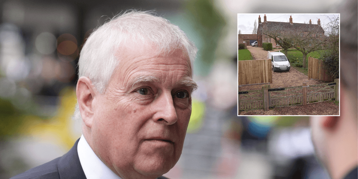 Andrew Mountbatten-Windsor’s new security fence outside his home pictured for first time Andrew Mountbatten-Windsor’s new security fence outside his home pictured for first time