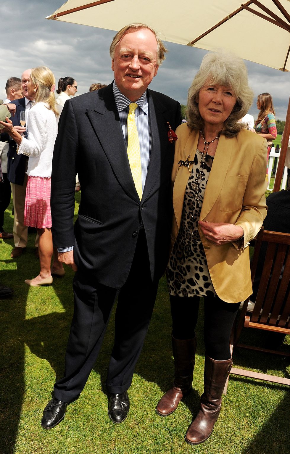Andrew Parker Bowles and Dame Jilly Cooper