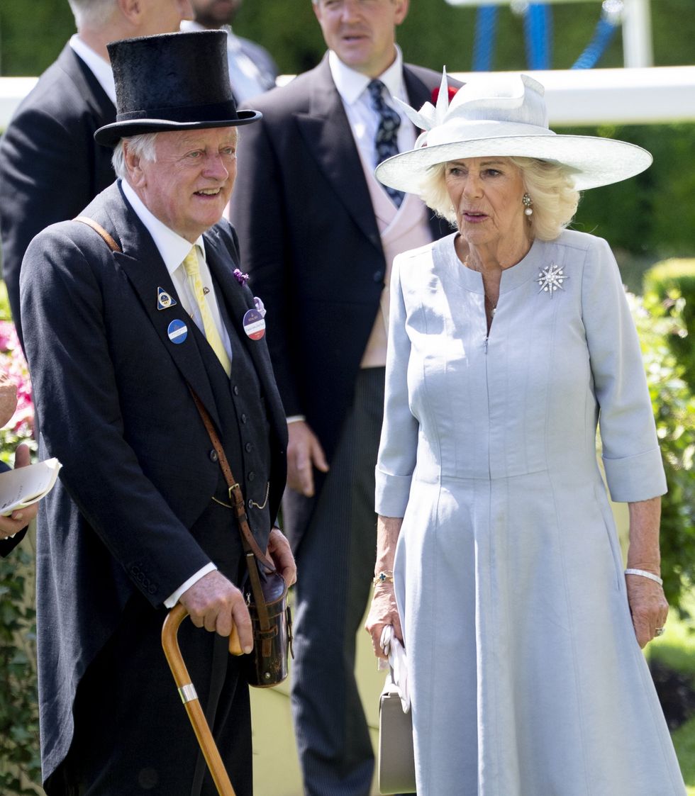 Andrew Parker Bowles and Queen Camilla