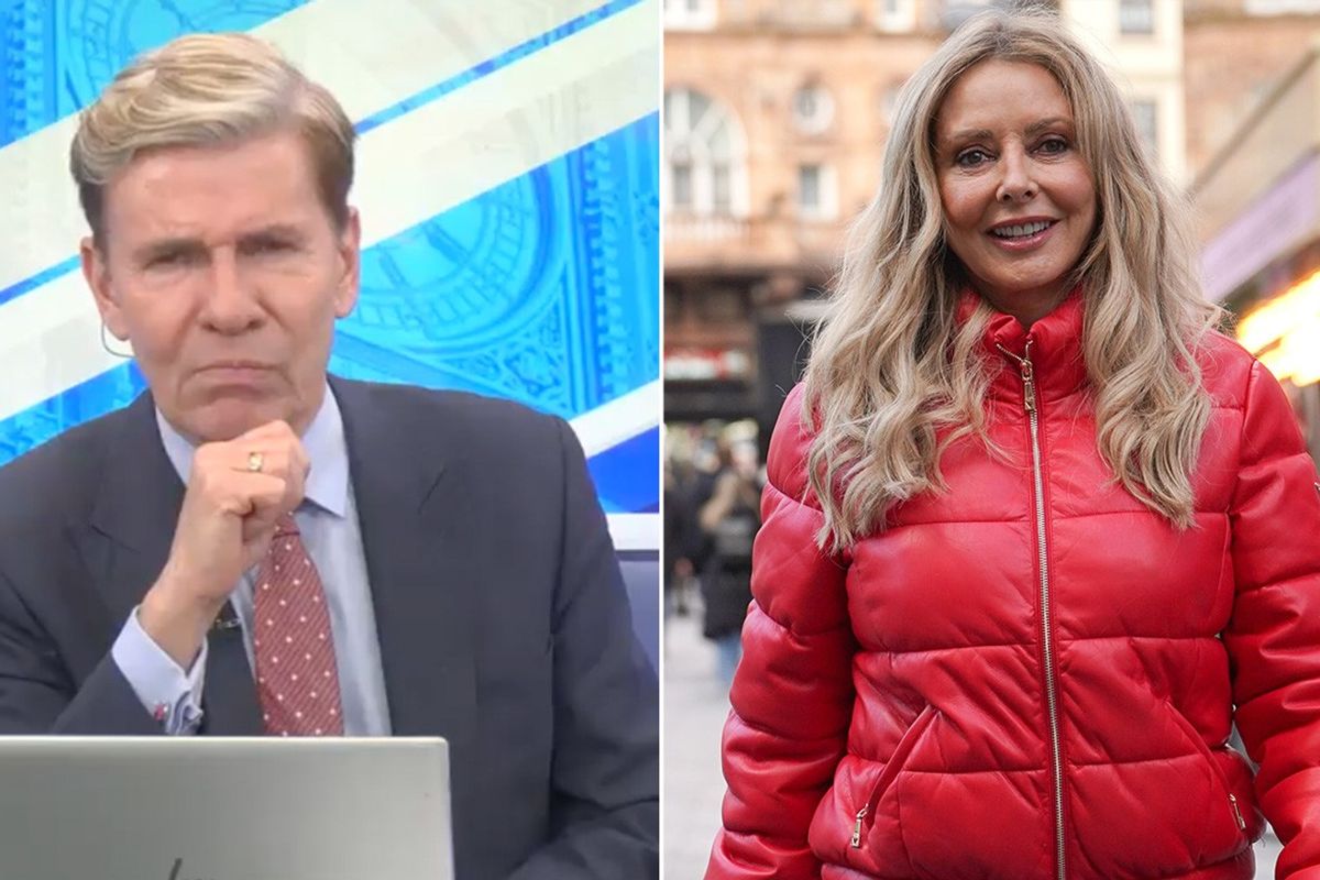 Andrew Pierce and Carol Vorderman