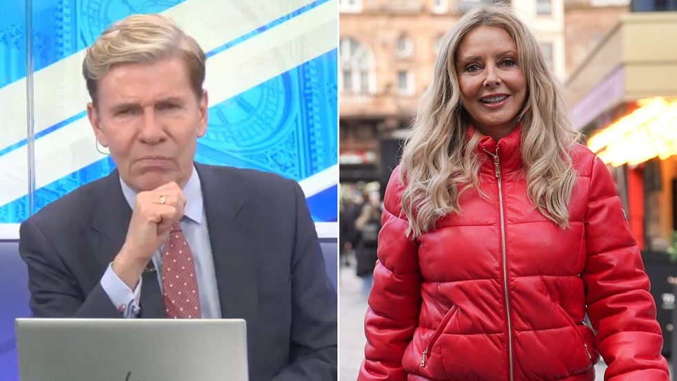 Andrew Pierce and Carol Vorderman