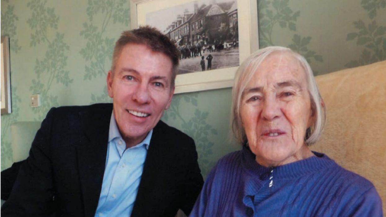 Andrew Pierce and his birth mother Margaret in the first photograph of them together