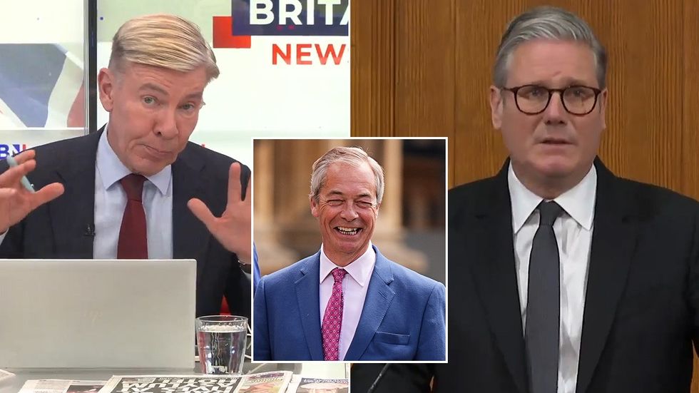 Andrew Pierce, Nigel Farage, Keir Starmer